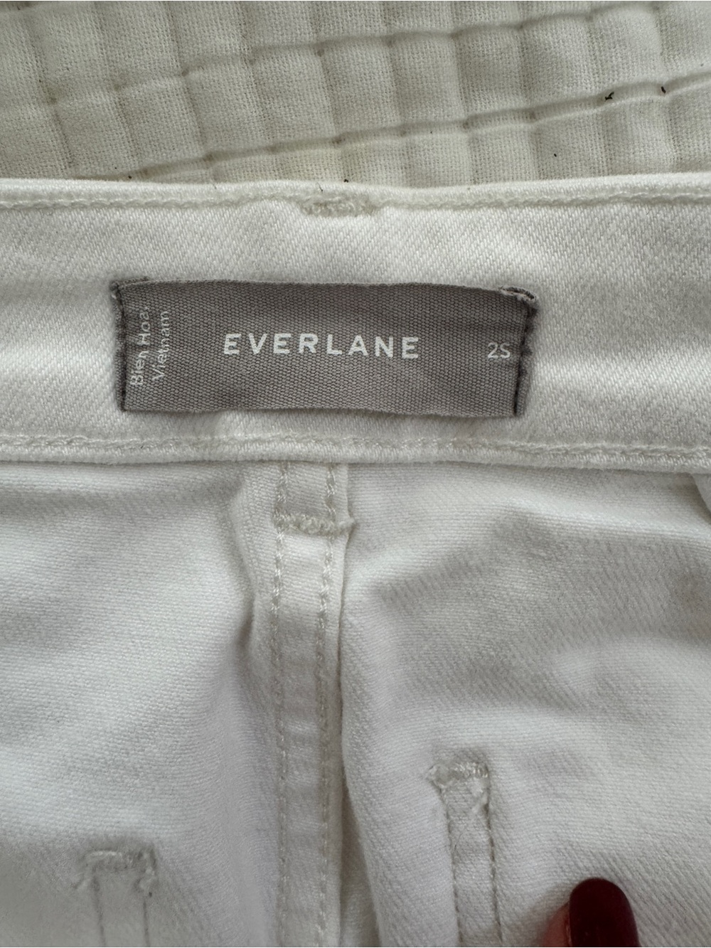 Everlane White High-Rise wide leg Denim Pants